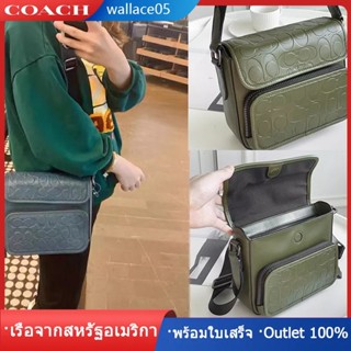 Sullivan Flap Crossbody C9871 กระเป๋าสะพายไหล่สตรี กระเป๋ากล้อง ความจุมาก กระเป๋าเอกสาร COAC H ผลิตภัณฑ์ใหม่