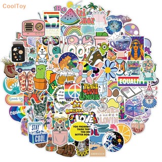 Cooltoy สติกเกอร์ ลายขวดน้ําน่ารัก กันน้ํา สําหรับติดตกแต่งกระเป๋าเดินทาง แล็ปท็อป 100 ชิ้น