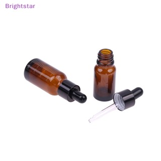 Brightstar ขวดแก้วเติมได้ พร้อมสเกล 5-30 มล. สีเหลืองอําพัน