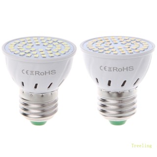 Treeling หลอดไฟสปอตไลท์ LED E27 4W AC 220V 48SMD 2835 สีขาวอบอุ่น สําหรับปลูกต้นไม้