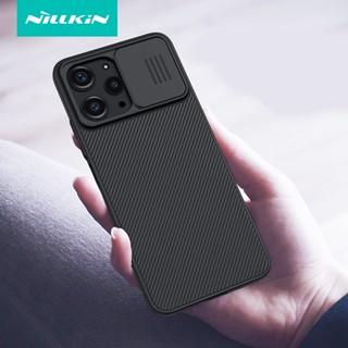 NILLKIN เคสโทรศัพท์มือถือ ป้องกันเลนส์กล้อง แบบสไลด์ได้ สําหรับ Xiaomi Redmi 12 4G Note 12R 5G