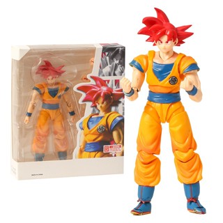 Dragon Ball Z Super Saiyan God red hair Son Goku Toys for Kids