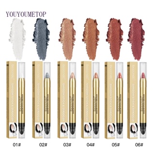 Youyo อายแชโดว์ชิมเมอร์ กันน้ํา ติดทนนาน 6 สี 1 ชิ้น