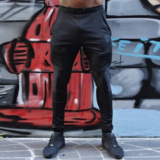 Muscle Workout Brother Training Pants Outdoor Exercise Running Pants Casual Mens Slim Fit Skinny Pants dByA