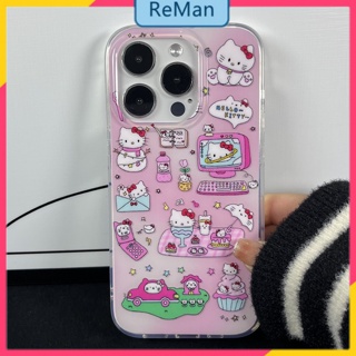 เคสโทรศัพท์มือถือ แบบสองชั้น ลาย Hello Kitty สําหรับ Apple Iphone 14Promax 12 13 14Promax 14plus 13 12pro 12 11 pro max Xr Xs max 78 Plus 13 pro max 13 12 12pro 11promax