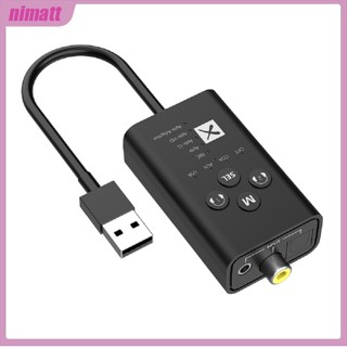 Ni อะแดปเตอร์ส่งสัญญาณเสียงบลูทูธ 5.2 รองรับไฟเบอร์โคแอกเชียล Usb Aux 2-in-1 Aptx T9