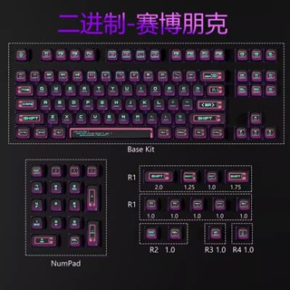 Piifox ปุ่มกดคีย์บอร์ด แบบใส PBT ASA
