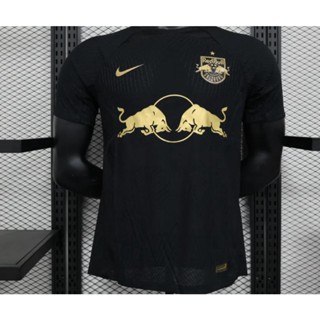 เสื้อกีฬาแขนสั้น ลายทีมชาติฟุตบอล Salzburg Red Bull 23 24 ชุดเยือน สําหรับผู้ชาย ไซซ์ S-2XL