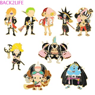 Back2life เข็มกลัด โลหะผสม ลายการ์ตูนลูฟี่ ของขวัญ สําหรับตกแต่ง