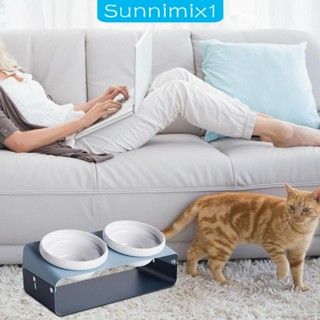 [Sunnimix1] ชามให้อาหารสัตว์เลี้ยง ขนาดเล็ก สําหรับสุนัข แมว ในร่ม