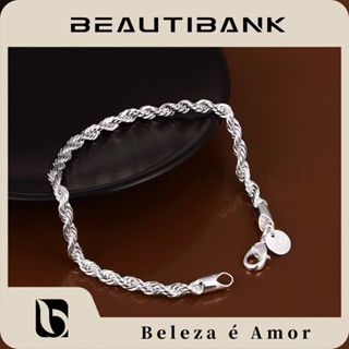 Beautibank สร้อยข้อมือบิด 4 มม. แฟลชบิดเชือก สร้อยข้อมือแฟชั่น