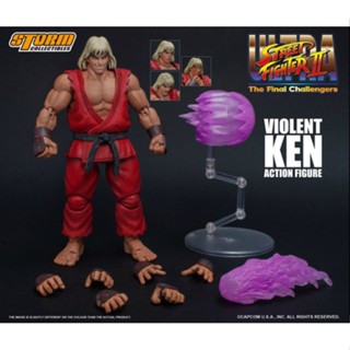 ของเล่นฟิกเกอร์ Violent Ken Street Fighter II 1/12 6 นิ้ว สําหรับแฟนคลับ เก็บสะสม พร้อมส่ง