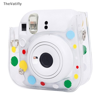 [TheVatifly] เคสกระเป๋า PVC ลายจุด สําหรับกล้อง Instax Mini 12 11 1 ชิ้น [Preferred]