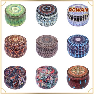 Rowans กล่องเหล็กใส่เหรียญ ใส่เทียน กันชื้น