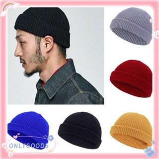 หมวกถักกันหนาวสีพื้น