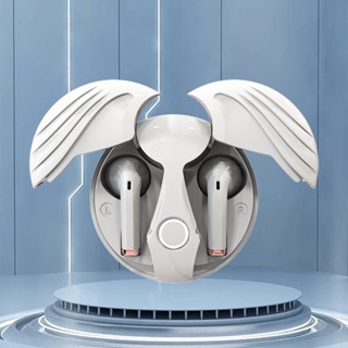 ชุดหูฟังบลูทูธไร้สาย TWS Angel Wings รุ่น 3 สีดํา สําหรับเล่นเกม