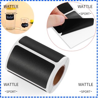 WATTLE สติกเกอร์ฉลาก เขียนชอล์กได้ สำหรับติดขวดเครื่องปรุง 120 ชิ้น/ม้วน