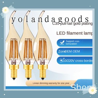 Yola หลอดไฟคริสตัล LED 2700K 4W สีเหลืองอบอุ่น สําหรับตกแต่งบ้าน