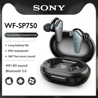 【ผู้ขายในพื้นที่】  WF SP750 ชุดหูฟังไร้สายเอียร์บัด Bluetooth V5.0 หูฟังอินเอียร์หูฟังบลูทูธสำหรับเล่นกีฬา