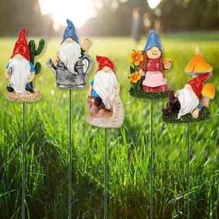 New 1 set Garden Gnome Dwarfs Ornament Lawn Ornament Resin Decoration