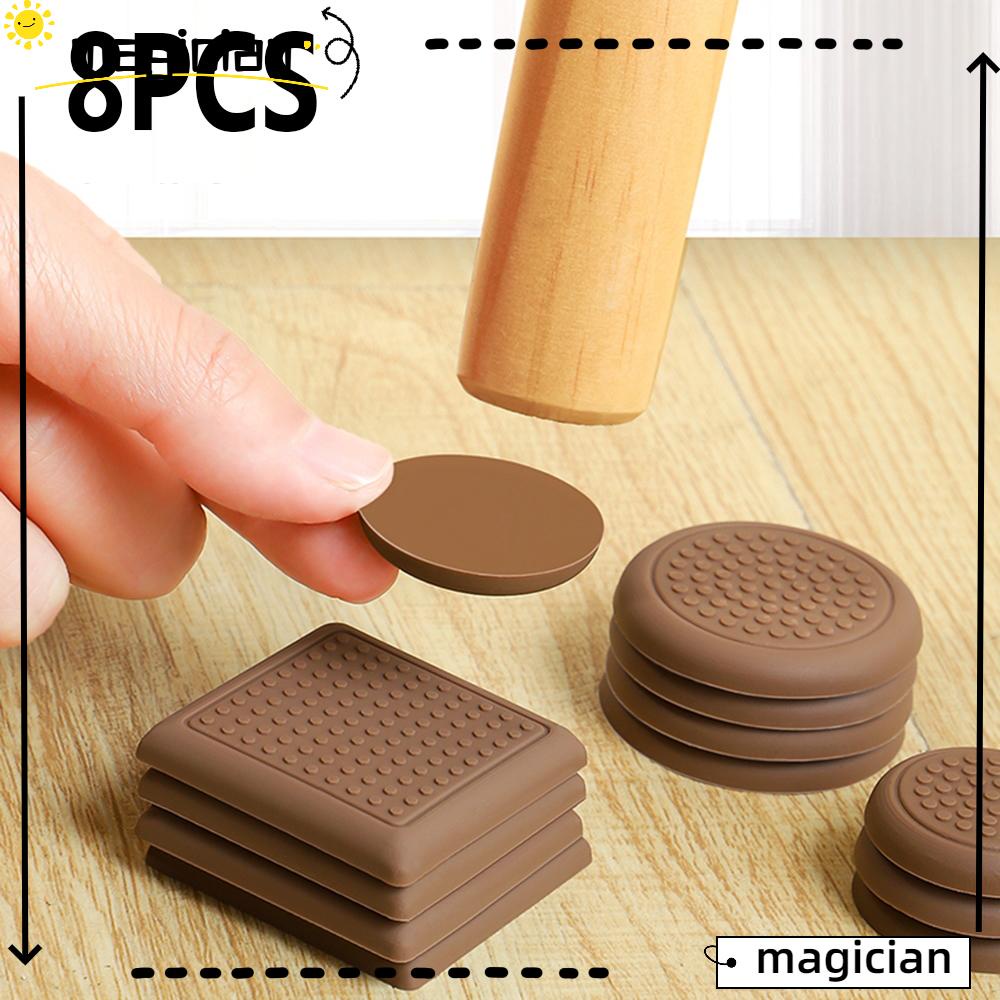 Mag แผ่นซิลิโคน มีกาวในตัว สําหรับรองขาเฟอร์นิเจอร์ โซฟา 8 ชิ้น