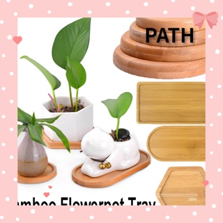 PATH ถาดไม้ไผ่ ทรงกลม ทรงสี่เหลี่ยม สไตล์เรียบง่าย สําหรับตกแต่งบ้าน