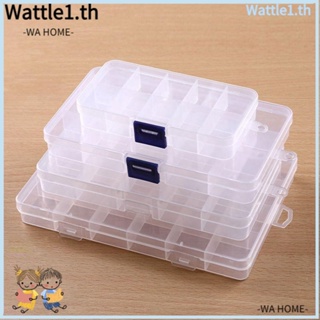 Wttle กล่องพลาสติกใส ทรงสี่เหลี่ยม 5 ขนาด สําหรับใส่เครื่องประดับ ลูกปัด ตกปลา