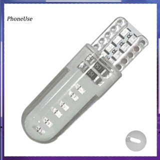 Phoneuse หลอดไฟซิลิโคน LED T10 W5W 192 168 สําหรับติดป้ายทะเบียนรถยนต์