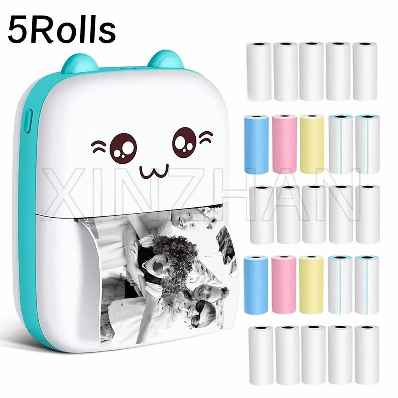 กระดาษปริ้นท์ใบเสร็จ บลูทูธ แบบพกพา ขนาด 57x25 มม. 1 5 ชิ้น