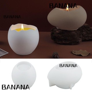 Banana1 แม่พิมพ์ซิลิโคนเรซิ่น อีพ็อกซี่ รูปไข่ สําหรับทําเทียน DIY