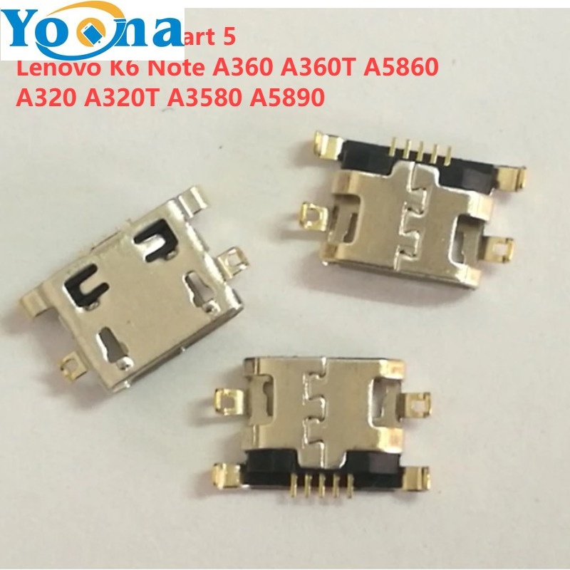10-50pcs สําหรับ Infinix สมาร์ท 5 Lenovo K6 หมายเหตุ A360 A360T A5860 A320 A320T A3580 A5890 ชาร์จพอ