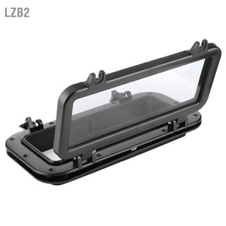 LZB2 4mm เปิด Portlight สี่เหลี่ยม Porthole Temper Glass Windows ทนรังสีอัลตราไวโอเลตสำหรับเรือยอร์ช 400x200mm