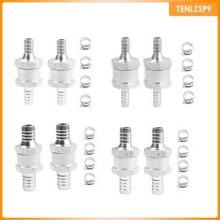 [tenlzsp9] เช็ค 2 ชิ้น พร้อมคลิปหนีบท่อ 4 ชิ้น อะลูมิเนียมอัลลอย อุปกรณ์เสริมรถยนต์