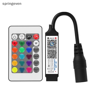 [springeven] ใหม่ พร้อมส่ง แถบสวิตช์ควบคุมไฟ LED บลูทูธ ขนาดเล็ก สําหรับ RGB Smart APP