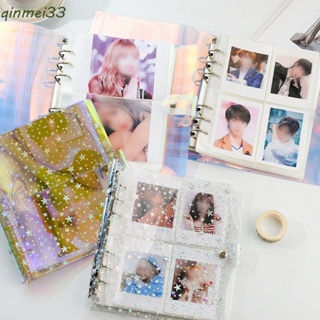 Qinmei อัลบั้มรูปภาพ 200 ช่อง ปกคลุมวิบวับ เคสใส่การ์ด สะสมหนังสือ ที่ใส่การ์ด อัลบั้ม Binders