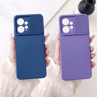 Yaheldig เคสโทรศัพท์ซิลิโคน เนื้อแมตต์ ป้องกันเลนส์กล้อง มีสไลด์ สําหรับ Xiaomi Redmi Note 12 Pro+ 5G Redmi Note12 5G Mi 12C