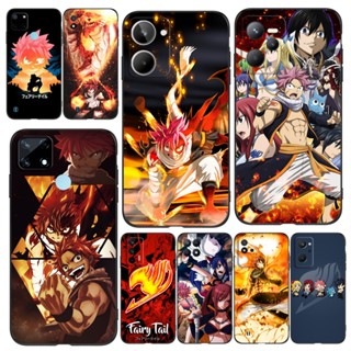 เคสโทรศัพท์มือถือ ซิลิโคนนิ่ม tpu ลายอะนิเมะ Fairy Tail สีดํา สําหรับ Realme C12 C25 C25S 7i Narzo 20 30A