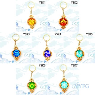 Ya Yuanfeng Js Yuanfeng Merchandise Fengdan God Eye พวงกุญแจโลหะเรืองแสง