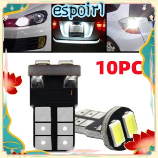 Espo หลอดไฟติดป้ายทะเบียนรถยนต์ LED 2SMD 5630 12V สีขาว 10 ชิ้น 10 ชิ้น