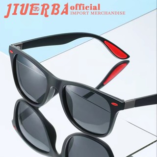 JIUERBA แว่นตากันแดด UV400 ทรงสี่เหลี่ยมผืนผ้า สไตล์วินเทจ คลาสสิก สําหรับผู้ชาย และผู้หญิง เหมาะกับการขับขี่ ขี่จักรยาน