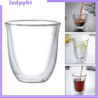 [JoyDIY] แก้วน้ําดื่ม แบบใส ทนความร้อน สองชั้น สําหรับปาร์ตี้ บาร์