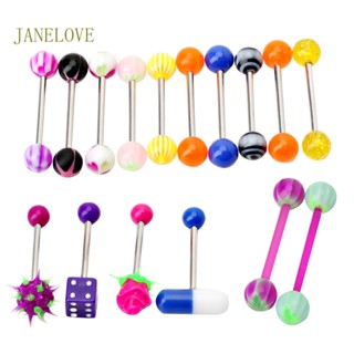 Jlove จิวเจาะลิ้น มีสีสัน 16 ชิ้น