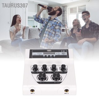  Taurus307 เครื่องผสมเสียงขนาดเล็ก BT บันทึก MP3 ฟังก์ชั่นโฮมคาราโอเกะสเตอริโอมิกเซอร์สำหรับทีวีพีซีสมาร์ทโฟน