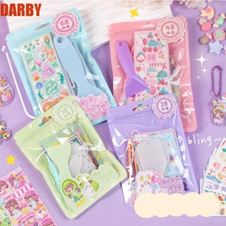 Darby ชุดสติกเกอร์แหนบ แหนบ พวงกุญแจ ลายการ์ตูนกูก้าน่ารัก แฮนด์เมด DIY