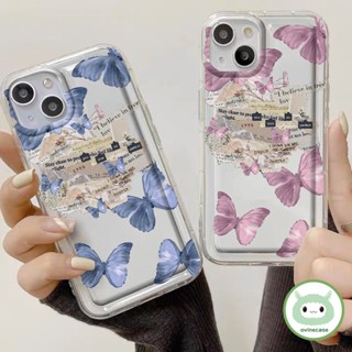 เคสโทรศัพท์มือถือแบบนิ่ม TPU ใส กันกระแทก ลายผีเสื้อ Vivo สําหรับ Vivo Y17 Y15 Y11 Y12 Y12i Y20S Y20G Y20 Y12S Vivo Y11s Vivo Y20A Y20G Vivo Y91 Vivo Y95 Vivo U1 Y1S