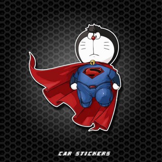 Automobile Sticker Personality Anime Crossdressing Doraemon Creative Decoration Door Scratch Blocking Waterproof Motorcycle Stickers rDRr