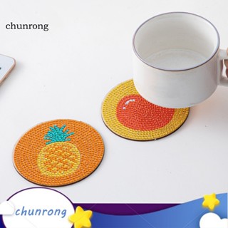 Chunrong ที่รองแก้ว รูปผลไม้ แฮนด์เมด Diy สําหรับผู้ใหญ่ และเด็ก เหมาะกับการตกแต่งบ้าน