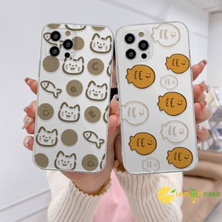 เคสโทรศัพท์มือถือแบบนิ่ม TPU กันกระแทก ลายการ์ตูนแมว ปลา สําหรับ OPPO A57 A55 A7 A5 A9 A31 A53 A33 2020 A15 A54 A5S A3S A76 A96 A16 A95 A77S A12 A1K A16E A16K A54S A74 A15S A52 A11K A92 A35 A11 A93 A32 A72 A94 A53S F19 F17 21 PRO A16S A77 A57S A57E