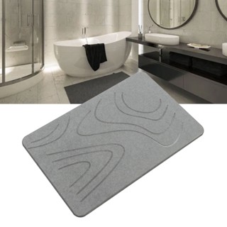 Daily U Diatomaceous Earth Bath Mat ไม่ลื่นดูดซับพรมห้องน้ำ Fast Water Drying Floor Mats Foot Pad for Kitchen Bathroom Floors