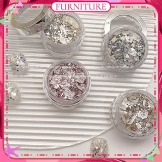 ♕ Nail Art Crystal Galaxy Pink Starry Stone Sequins Jewelry Ultra-thin Shell Flakes Shiny Powder Sequins Manicure Tool For Nail Shop 7 Colors FURNITURE